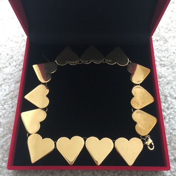 Amber Sceats rose gold color heart necklace - Picture 4 of 6